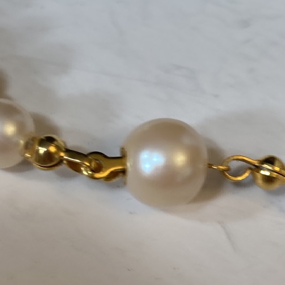 18" Multi Strand Small Beaded Faux Pearl Necklace - Picture 9 of 10